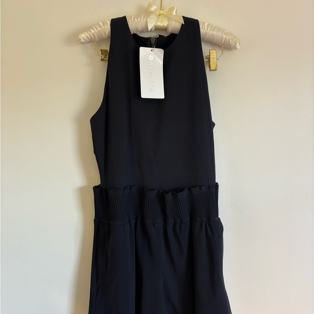 Athleta Black Sleeveless Cosmic Romper NWT Size Small